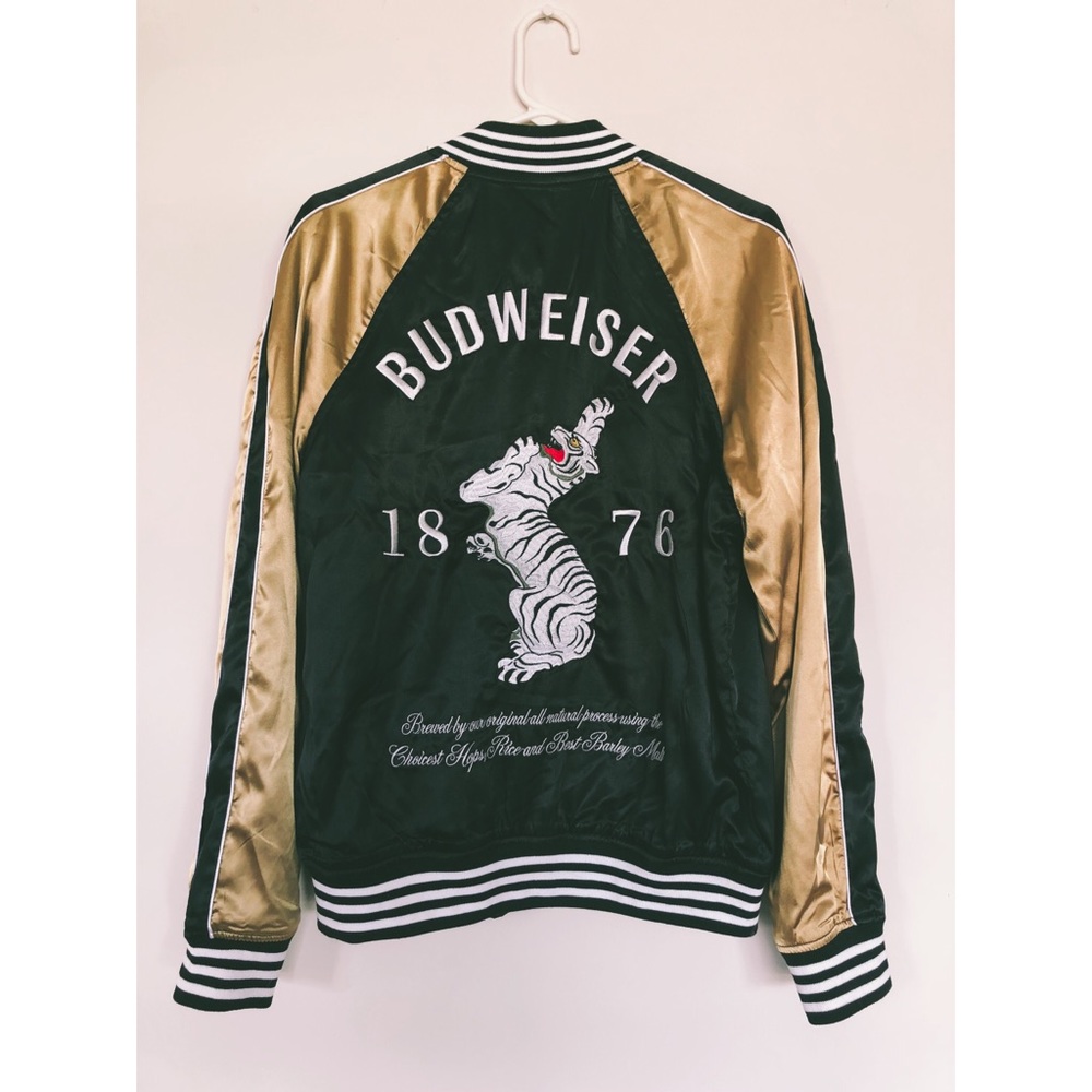 Been Trill Budweiser Satin BomberJacket